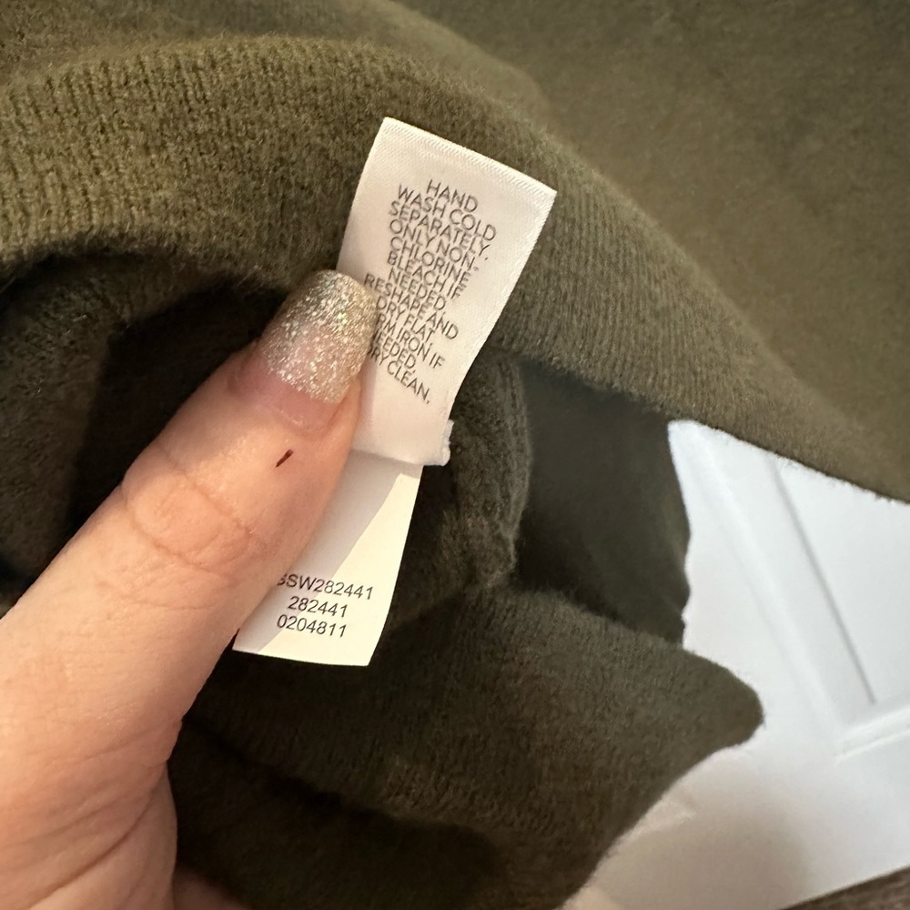 NWOT J.Jill Majestic Double Breasted Gilet Sweater Forest Green Size Medium - Picture 6 of 9